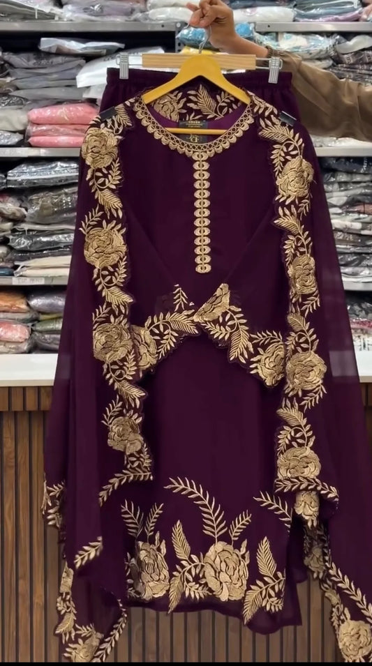 Gloria Three Piece Stitch Dress