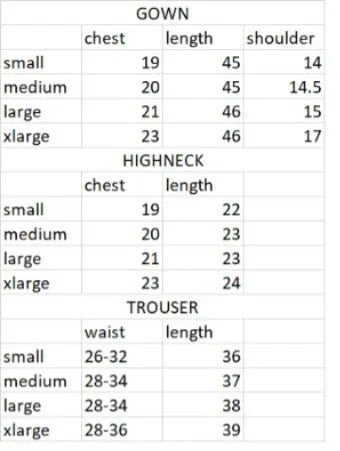 Printed Fleece Gown 3PC - Set